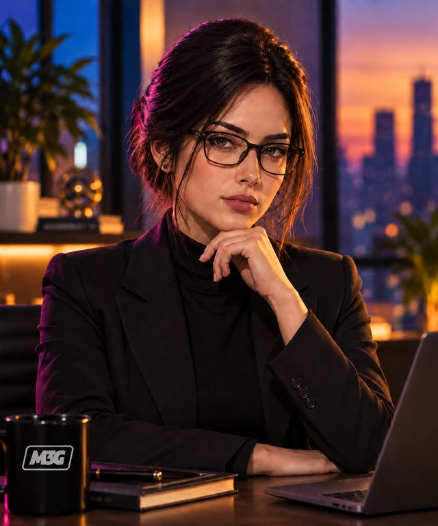 Clara em seu escritório, IA da Imovar